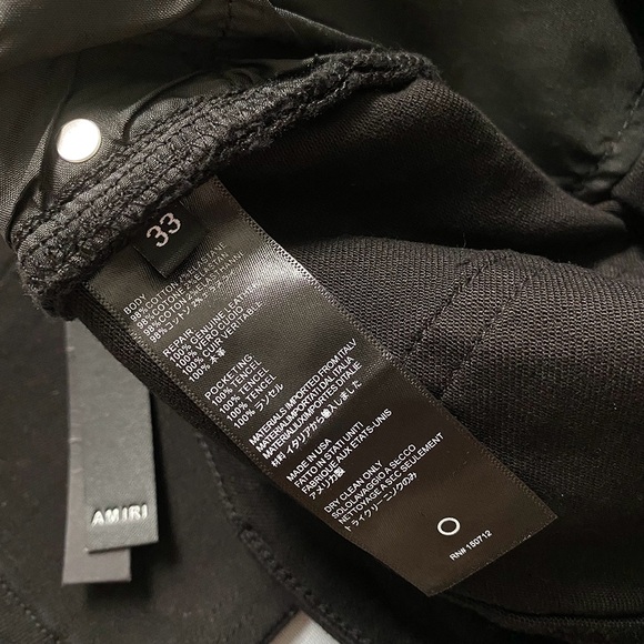 Amiri Embroidered Silver Lettering Skinny Jeans - Picture 7 of 8